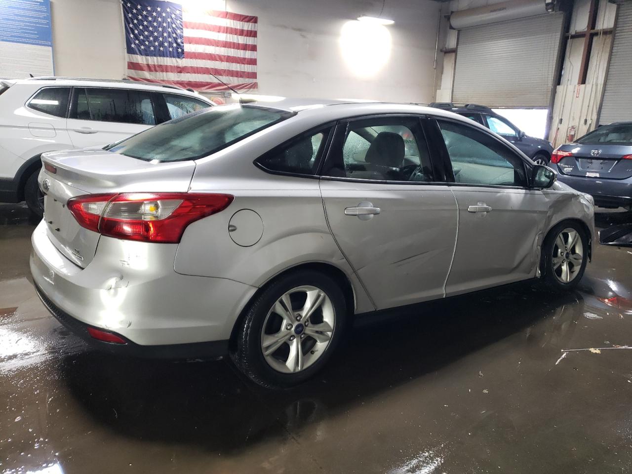 2014 Ford Focus VIN 1FADP3F25EL417651 Copart auction photo, front end / side damage thumbnail 3