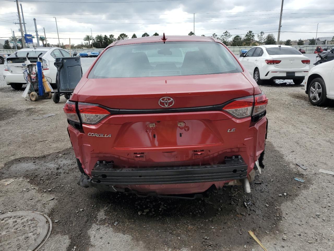 2021 Toyota Corolla VIN 5YFEPMAE7MP221884 Copart auction photo, rear end damage thumbnail 6