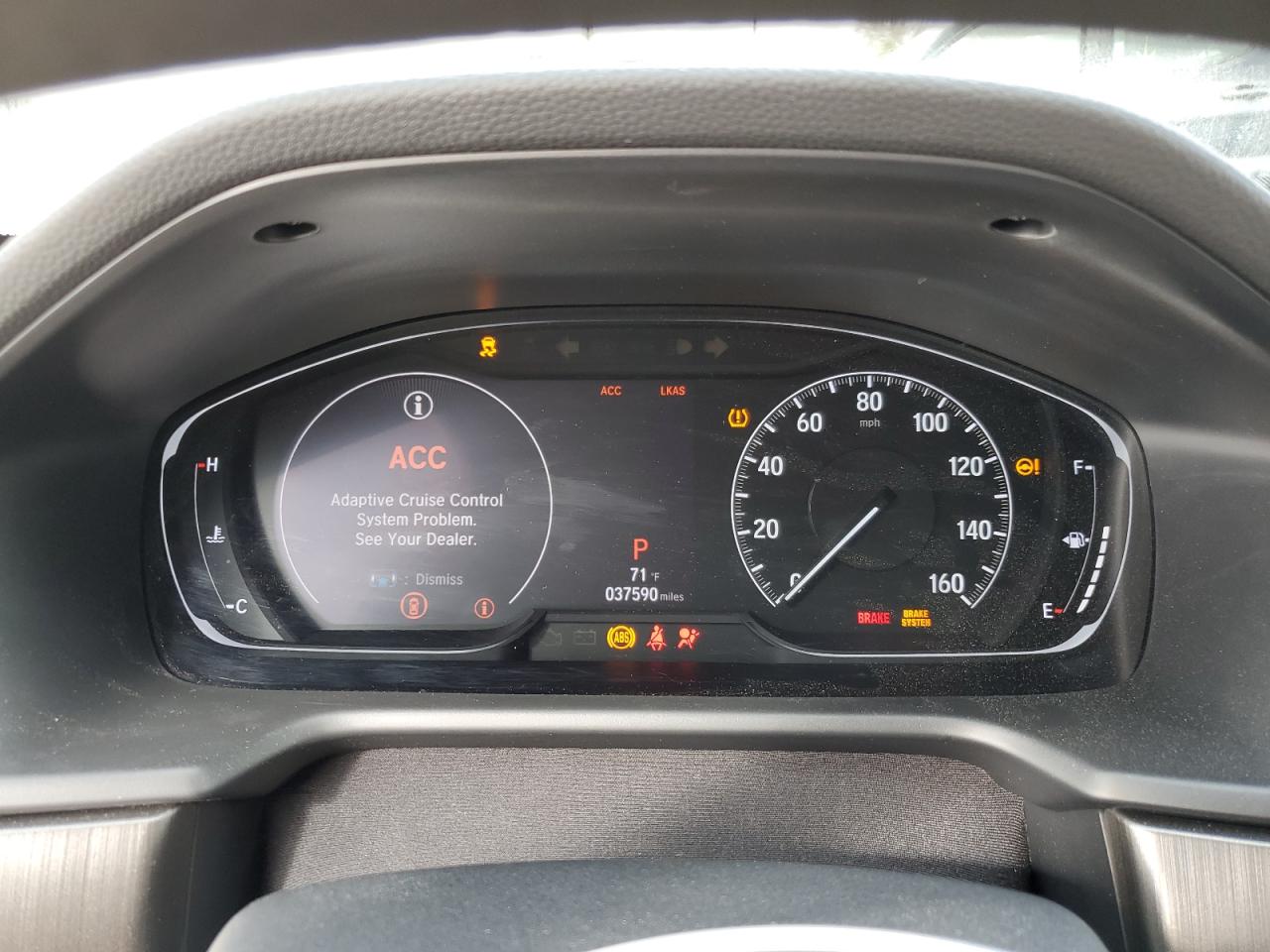 2019 Honda Accord VIN 1HGCV1F16KA142971 Copart auction photo, rear end / side damage thumbnail 9