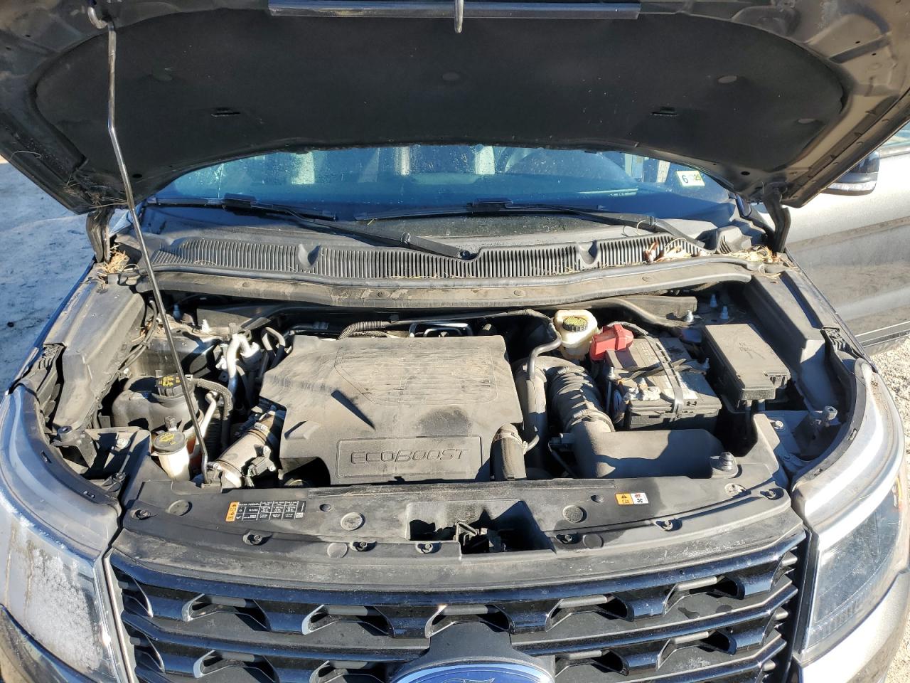 2017 Ford Explorer VIN 1FM5K8GT3HGC59076 Copart auction photo, top/roof damage thumbnail 12