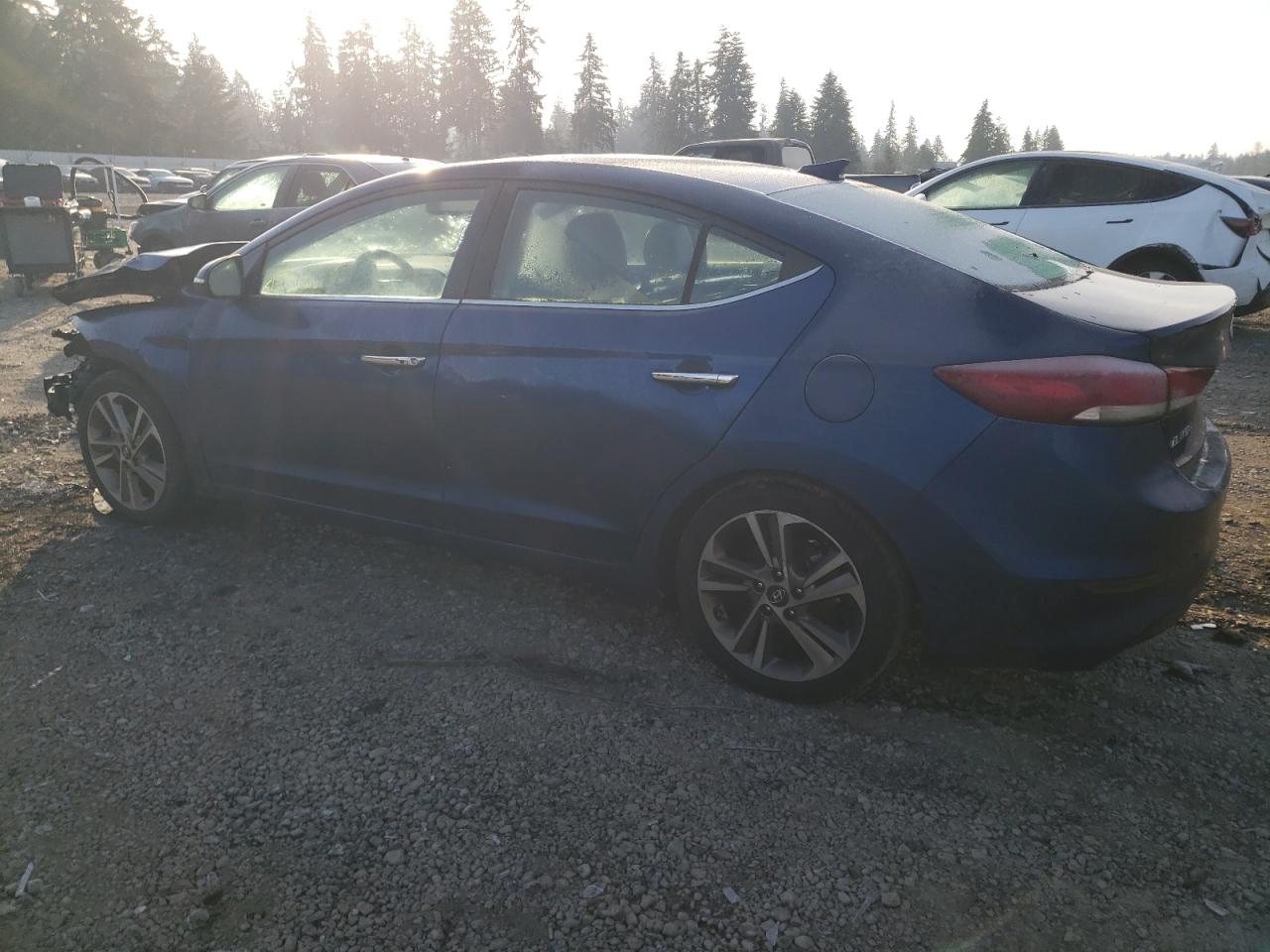 2017 Hyundai Elantra VIN 5NPD84LF4HH193043 Copart auction photo, front end / side damage thumbnail 2
