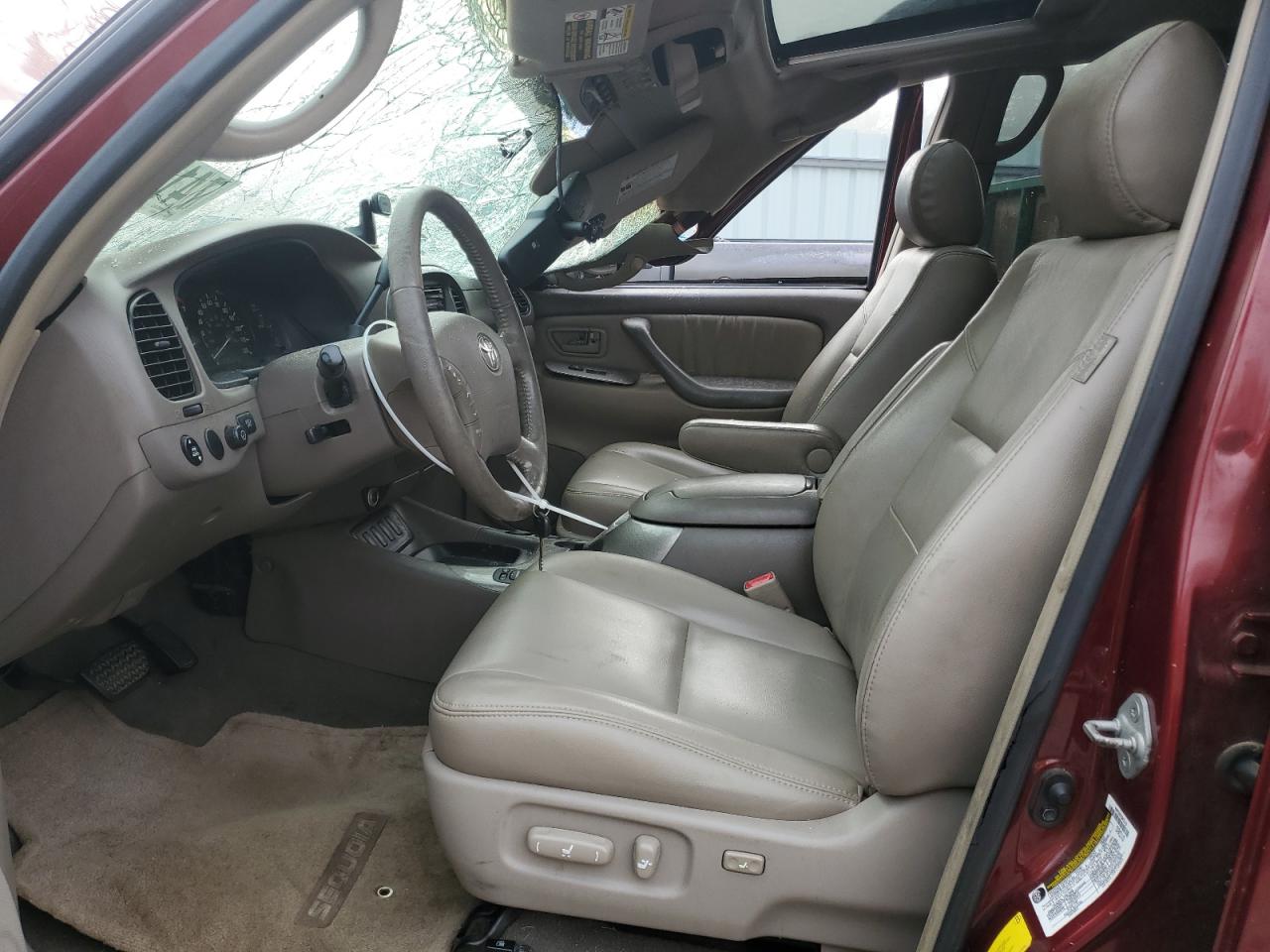 2007 Toyota Sequoia VIN 5TDZT38A47S284835 Copart auction photo, top/roof damage thumbnail 7