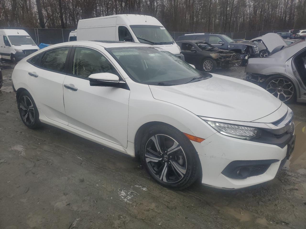 2018 Honda Civic VIN JHMFC1F95JX003917 Copart auction photo, rear end damage thumbnail 4