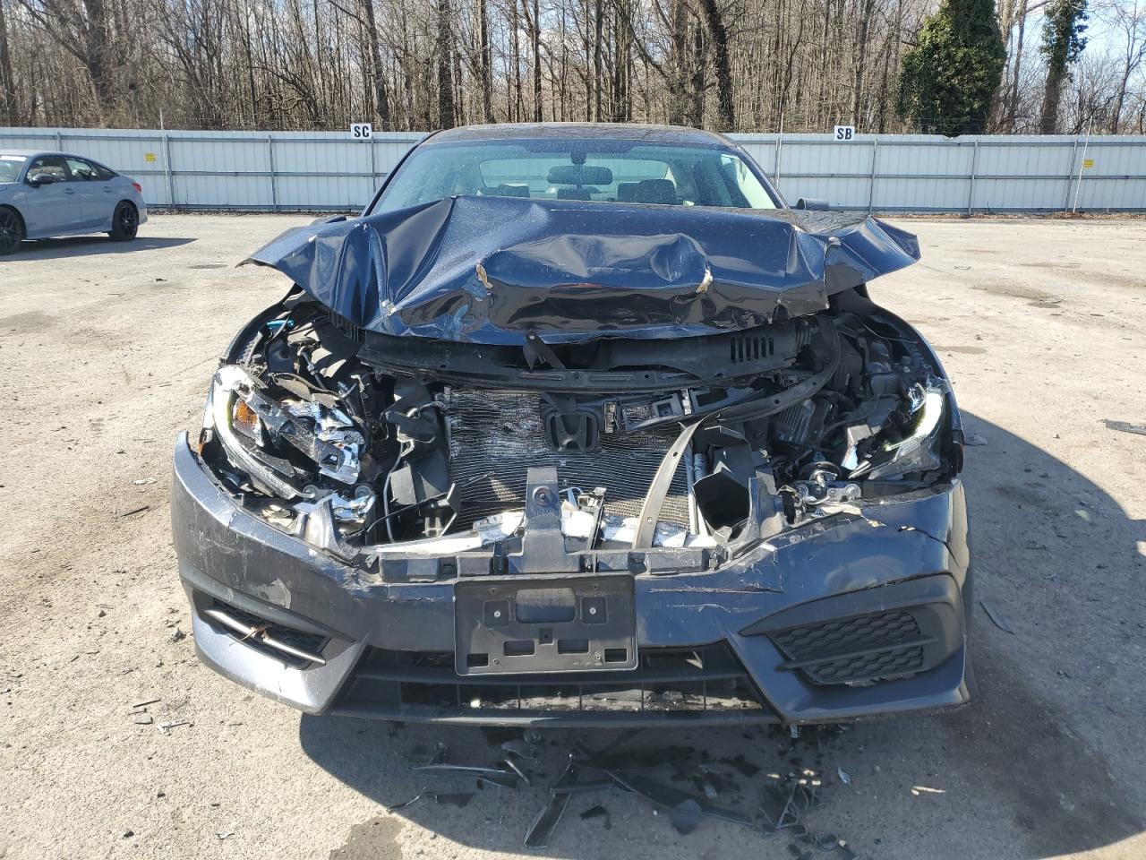 2017 Honda Civic VIN 19XFC2F71HE208635 Copart auction photo, front end / mechanical damage thumbnail 5