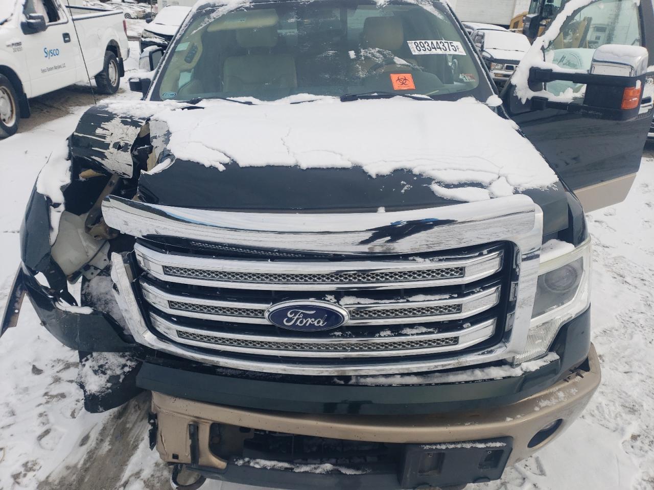 2013 Ford F-150 VIN 1FTFW1ET7DKF89804 Copart auction photo, front end / all over damage thumbnail 12