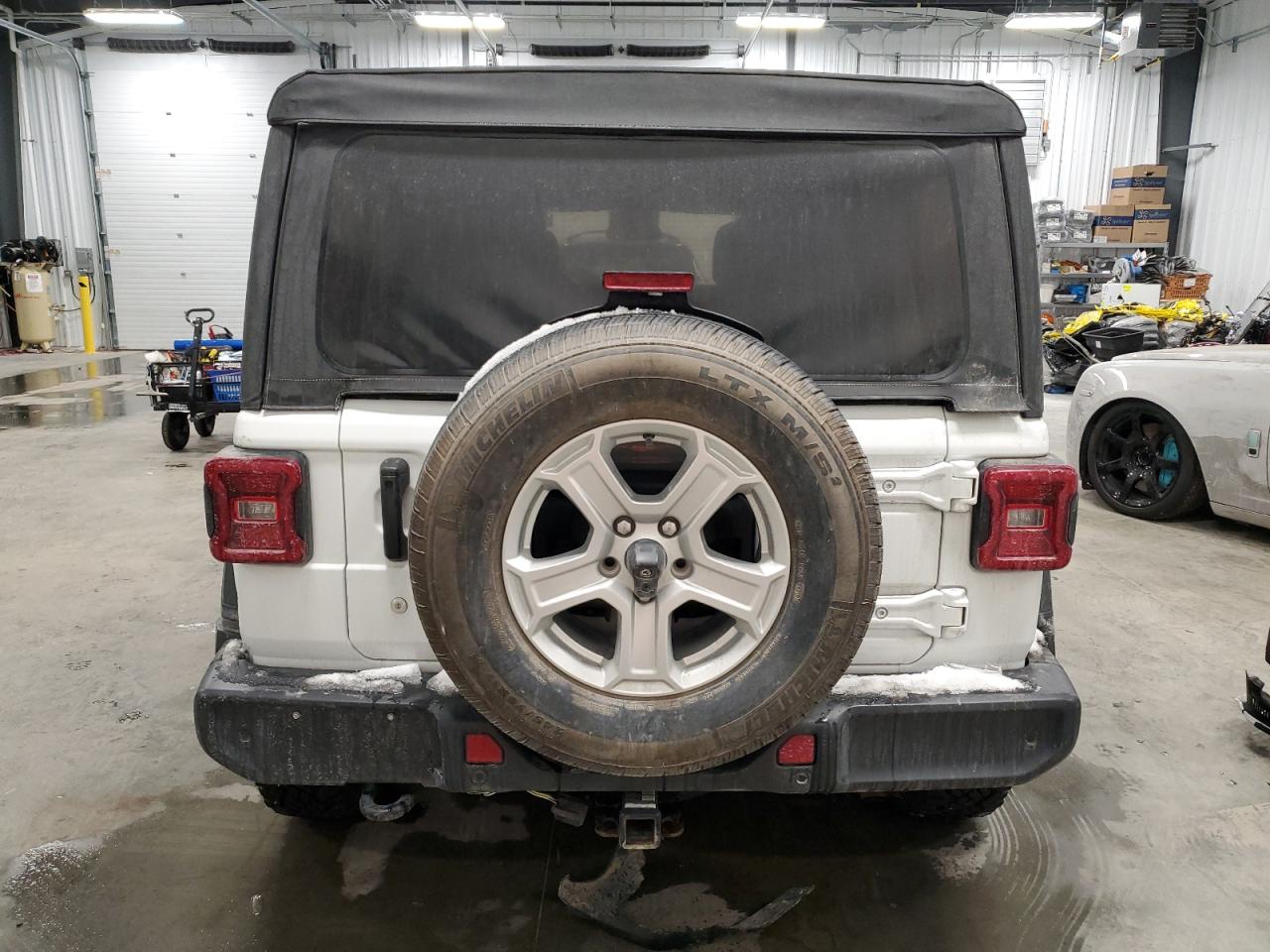 2020 Jeep Wrangler VIN 1C4HJXDN9LW255200 Copart auction photo, front end / side damage thumbnail 6