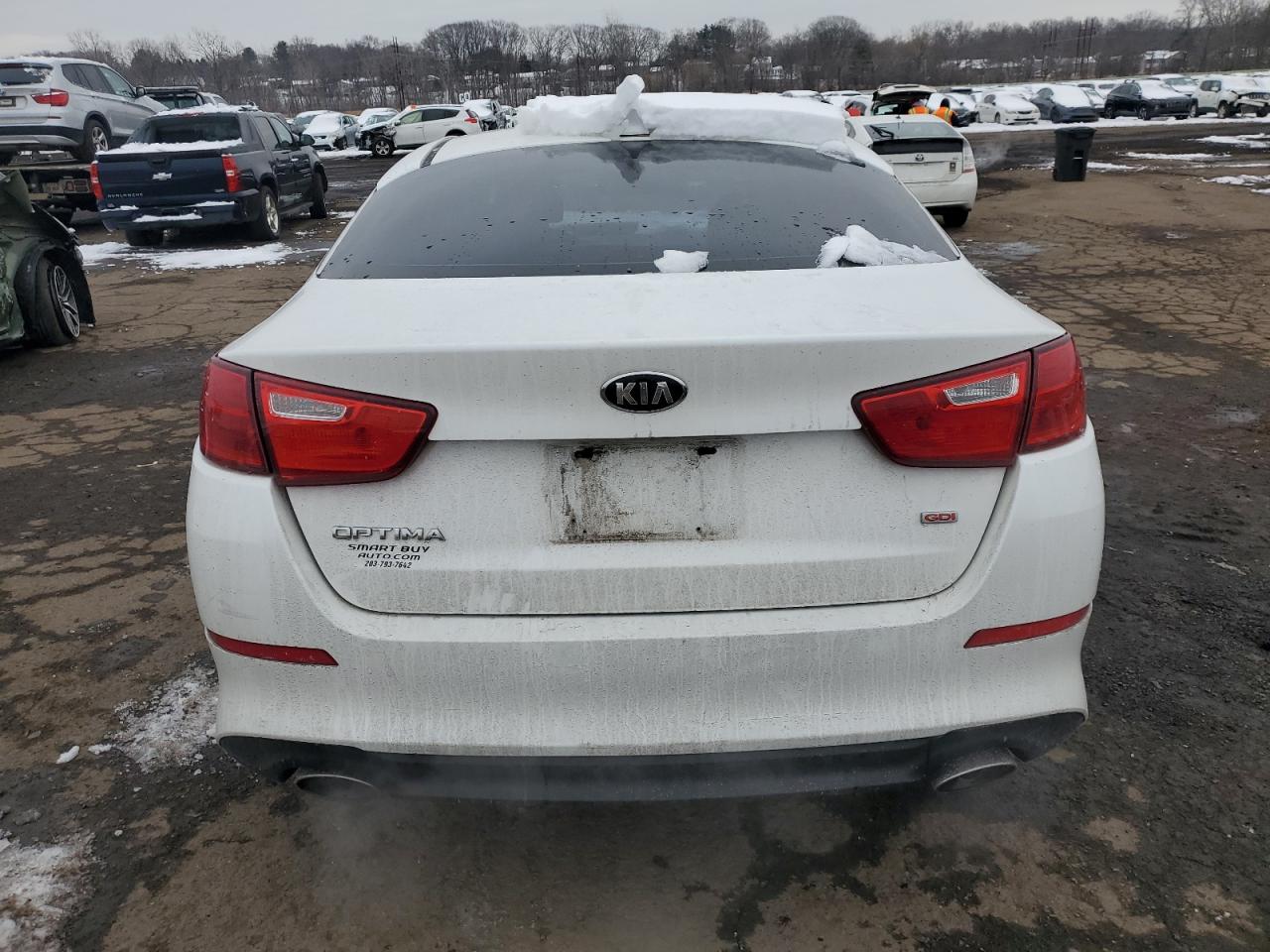 2015 KIA Optima VIN KNAGM4A74F5612331 Copart auction photo, front end damage thumbnail 6
