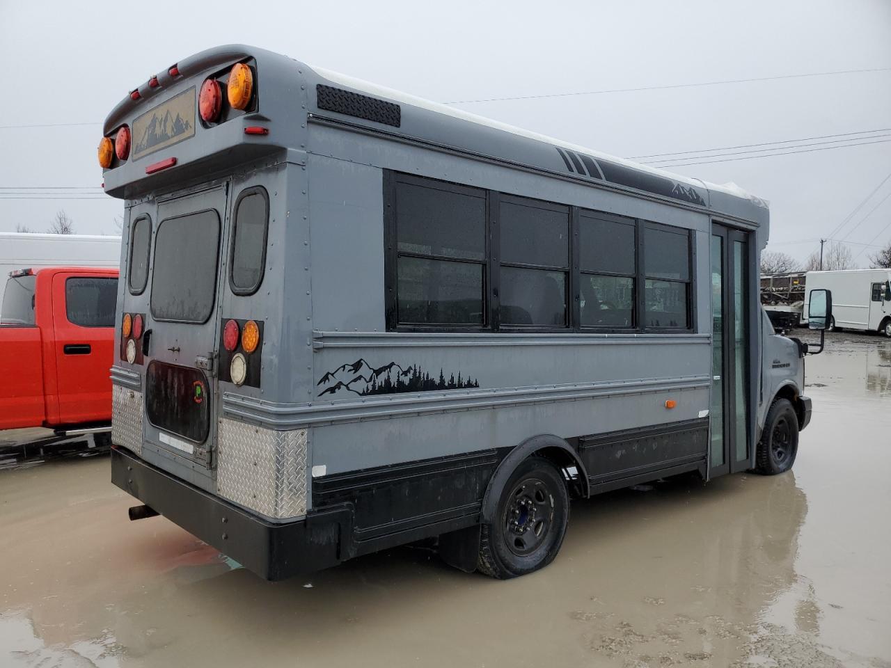 2014 Chevrolet Express VIN 1GB3G2BA8E1168856 Copart auction photo, top/roof damage thumbnail 4