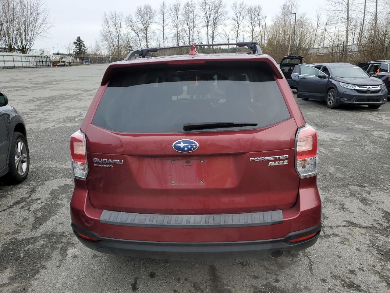 2017 Subaru Forester VIN JF2SJATC4HH510979 Copart auction photo, front end / side damage thumbnail 6