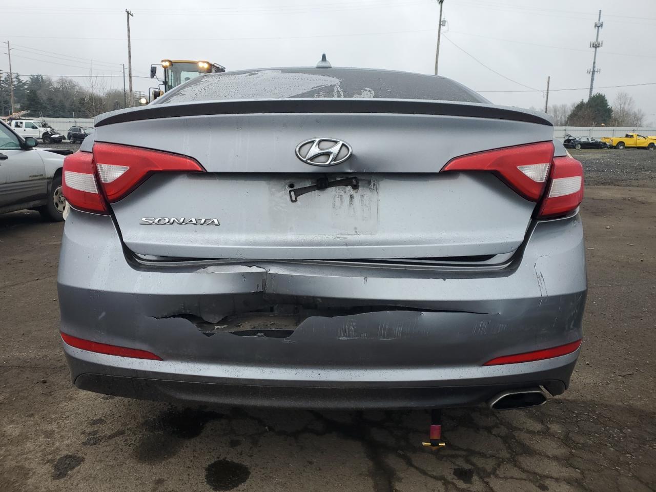 2015 Hyundai Sonata VIN 5NPE24AFXFH109944 Copart auction photo, rear end damage thumbnail 6