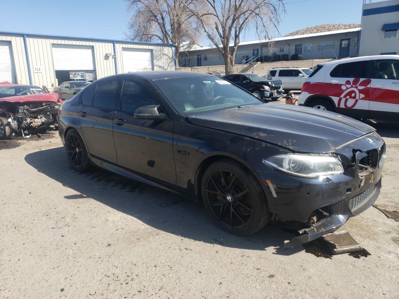 2015 BMW 5er VIN WBAKN9C50FD961489 Copart auction photo, undercarriage / front end damage thumbnail 4
