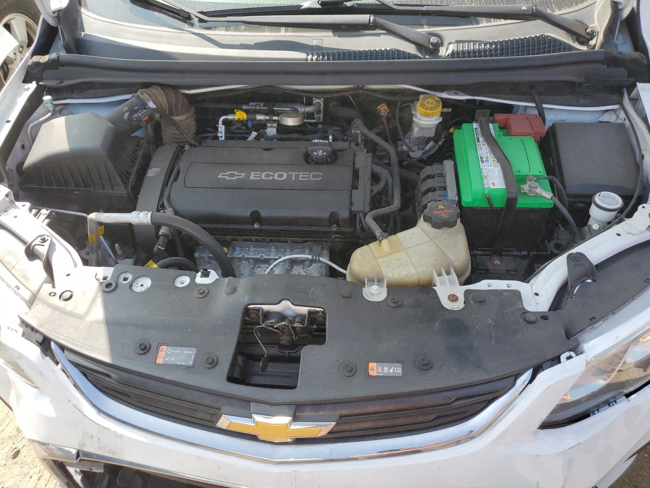2017 Chevrolet Sonic VIN 1G1JG6SH5H4168168 Copart auction photo, front end damage thumbnail 11
