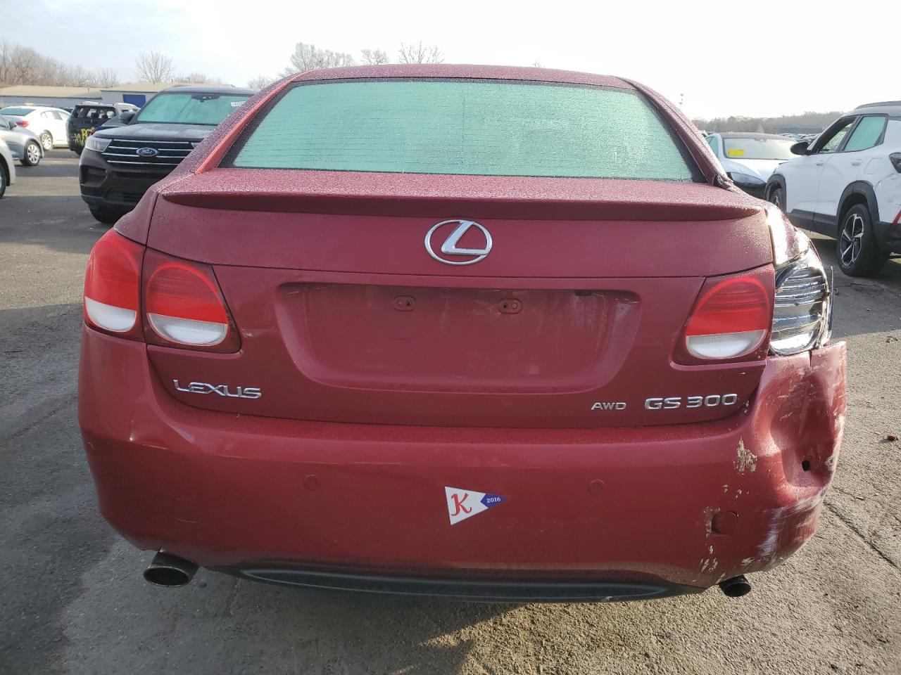 2006 Lexus GS 300 VIN JTHCH96S060015771 Copart auction photo, side / rear end damage thumbnail 6