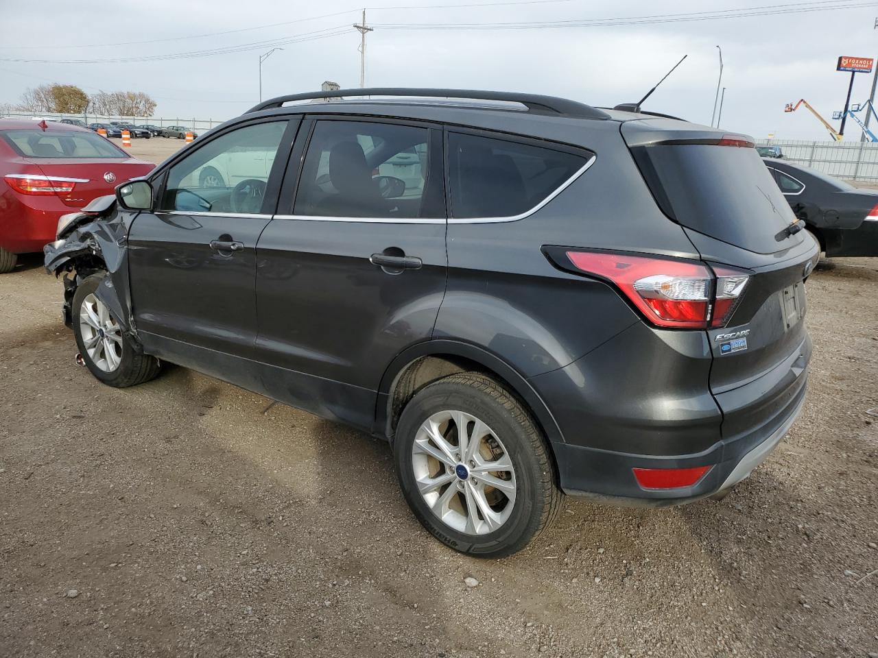 2018 Ford Escape VIN 1FMCU9GD5JUB09896 Copart auction photo, front end damage thumbnail 2