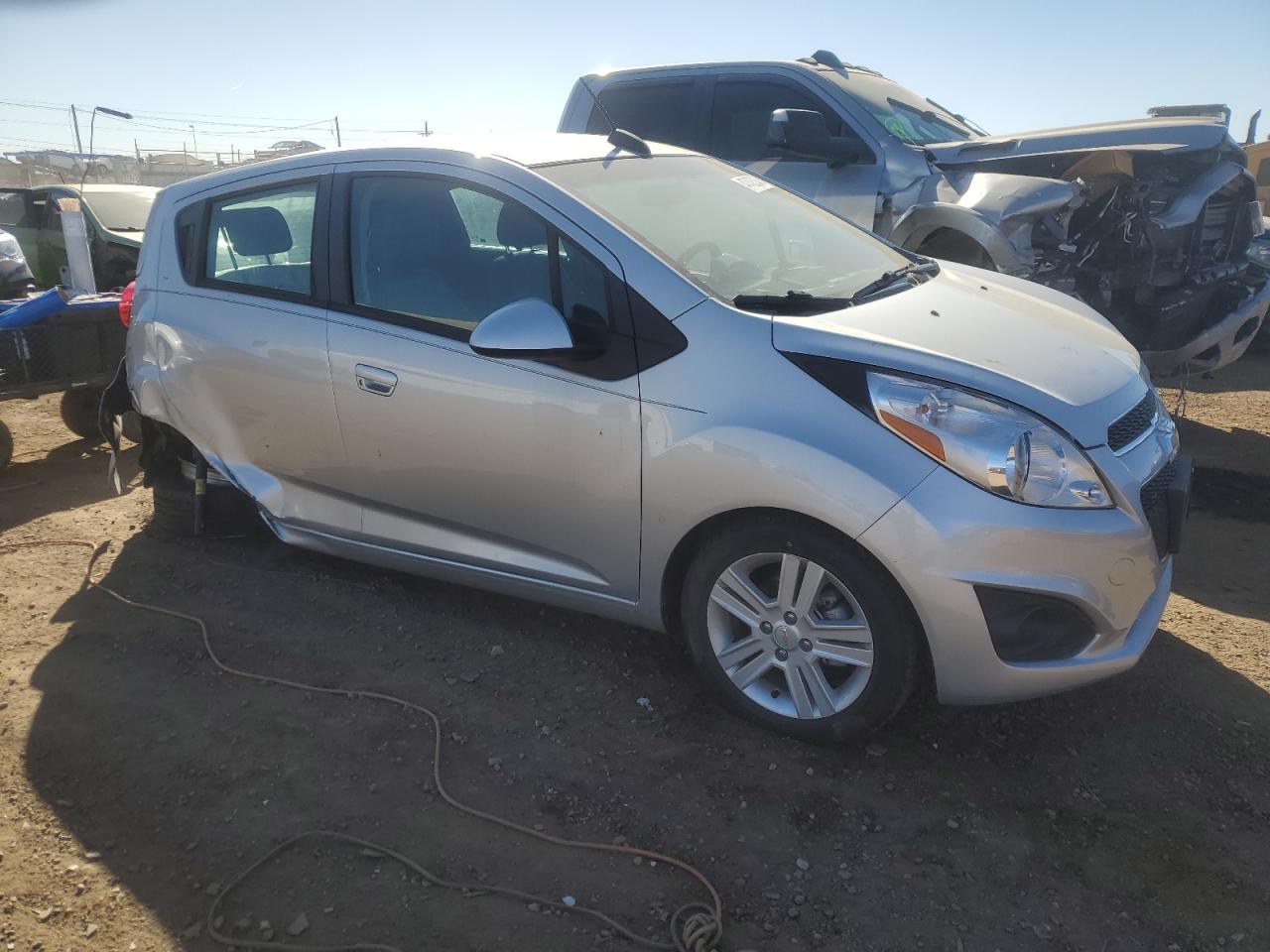 2015 Chevrolet Spark VIN KL8CD6S92FC799277 Copart auction photo, rear end / side damage thumbnail 4