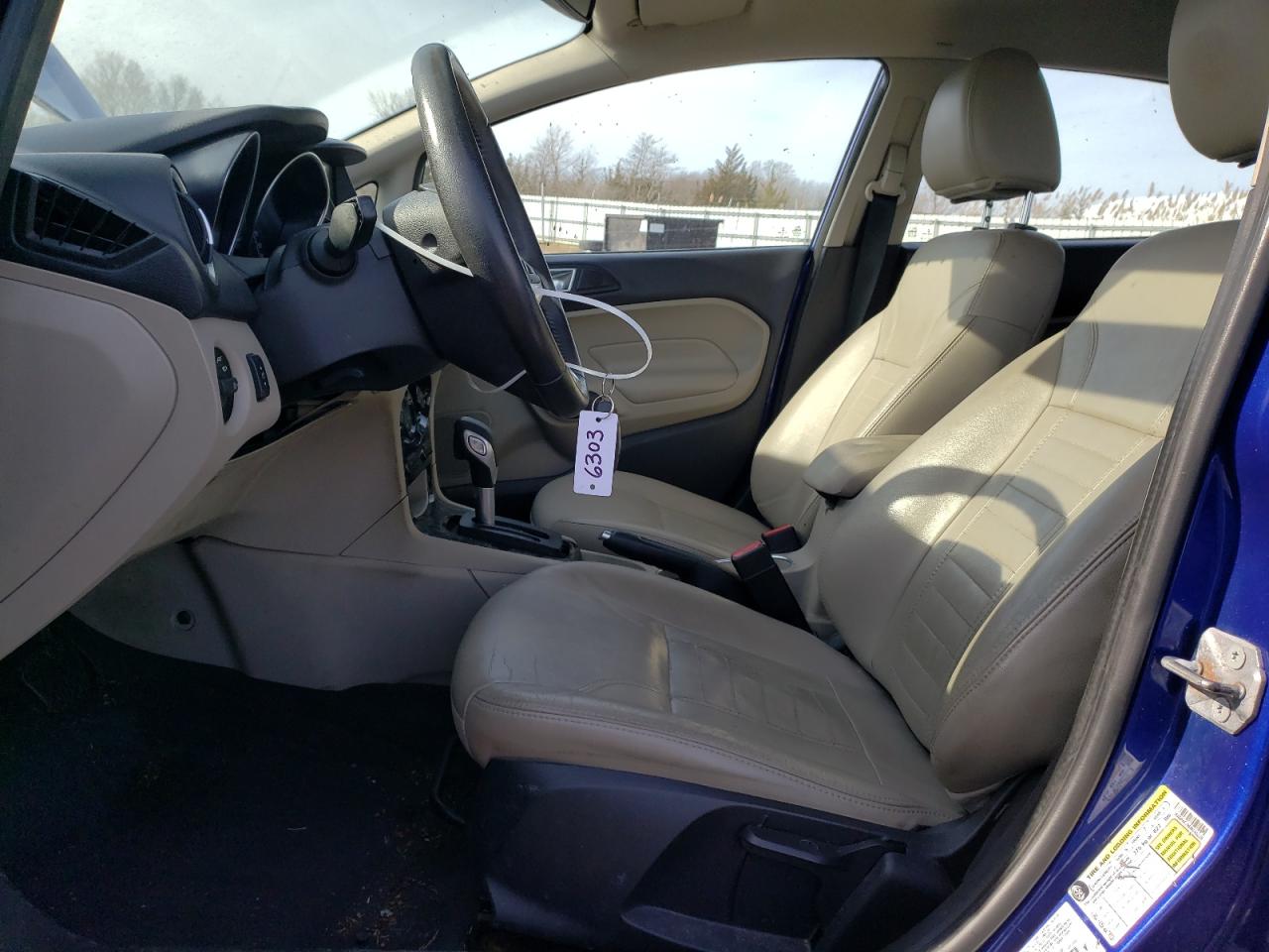 2014 Ford Fiesta VIN 3FADP4FJ9EM240226 Copart auction photo, side / rear end damage thumbnail 7