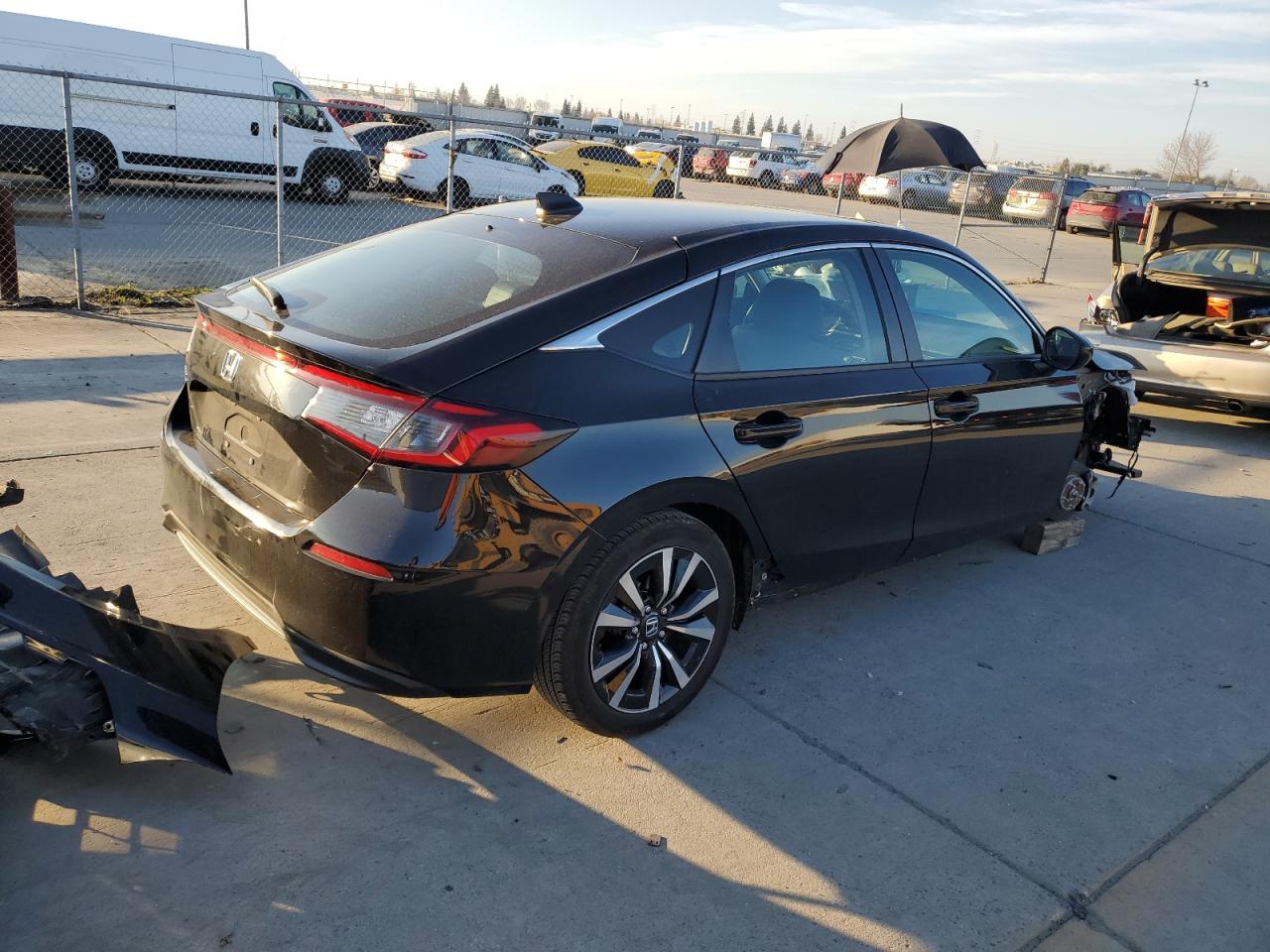 2023 Honda Civic VIN 19XFL1H72PE005680 Copart auction photo, front end / side damage thumbnail 3