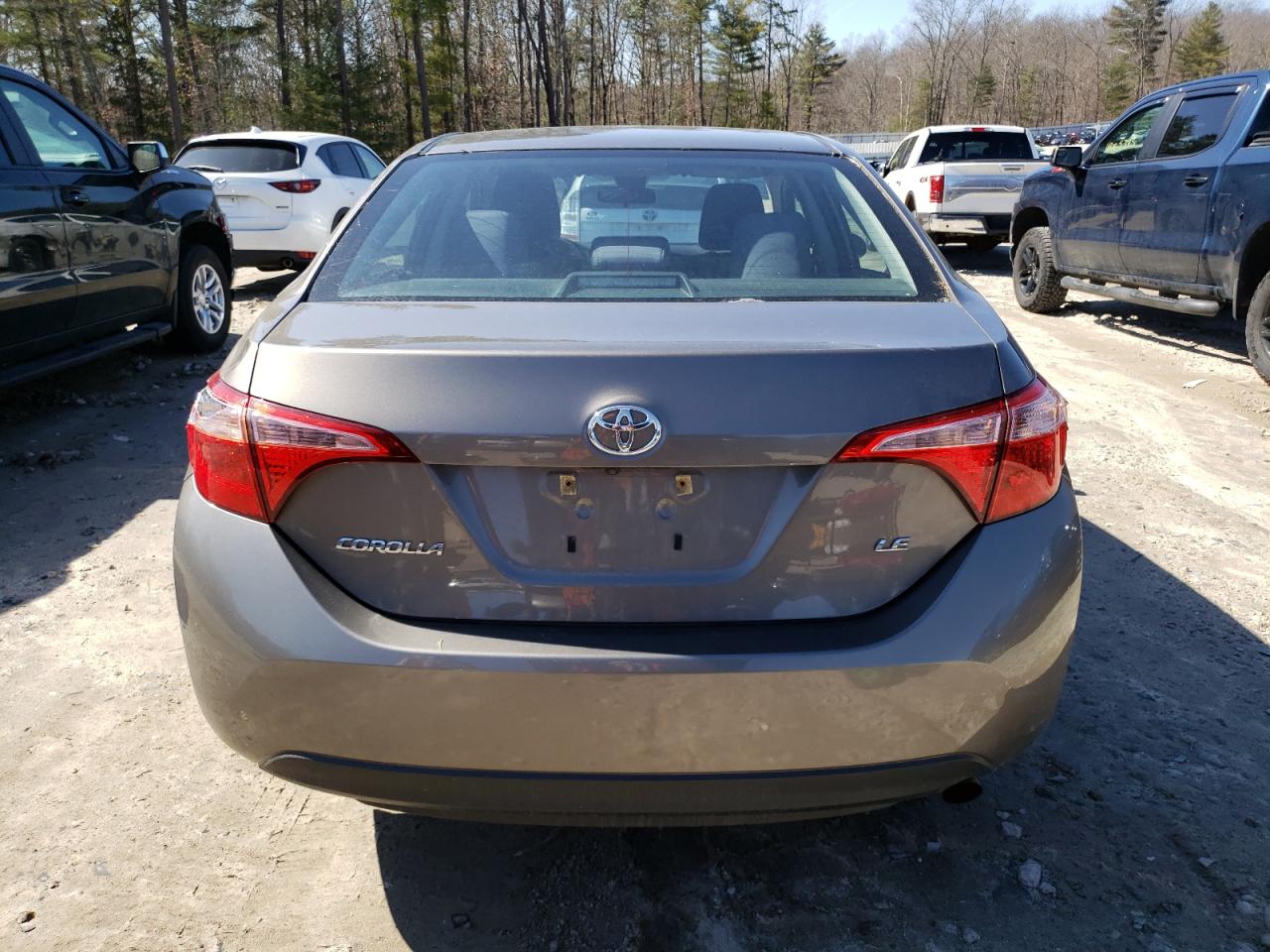 2017 Toyota Corolla VIN 2T1BURHE0HC894293 Copart auction photo, front end / top/roof damage thumbnail 6