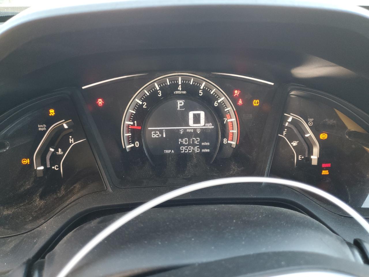 2016 Honda Civic VIN 19XFC2F5XGE202930 Copart auction photo, side / front end damage thumbnail 9