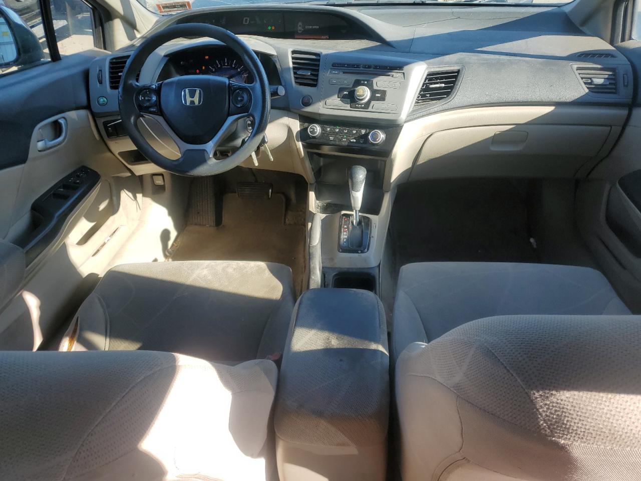 2012 Honda Civic VIN 2HGFB2F55CH514222 Copart auction photo, rear end / front end damage thumbnail 8