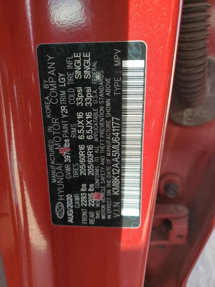 2021 Hyundai Kona VIN KM8K12AA5MU641177 Copart auction photo, rear end damage thumbnail 14