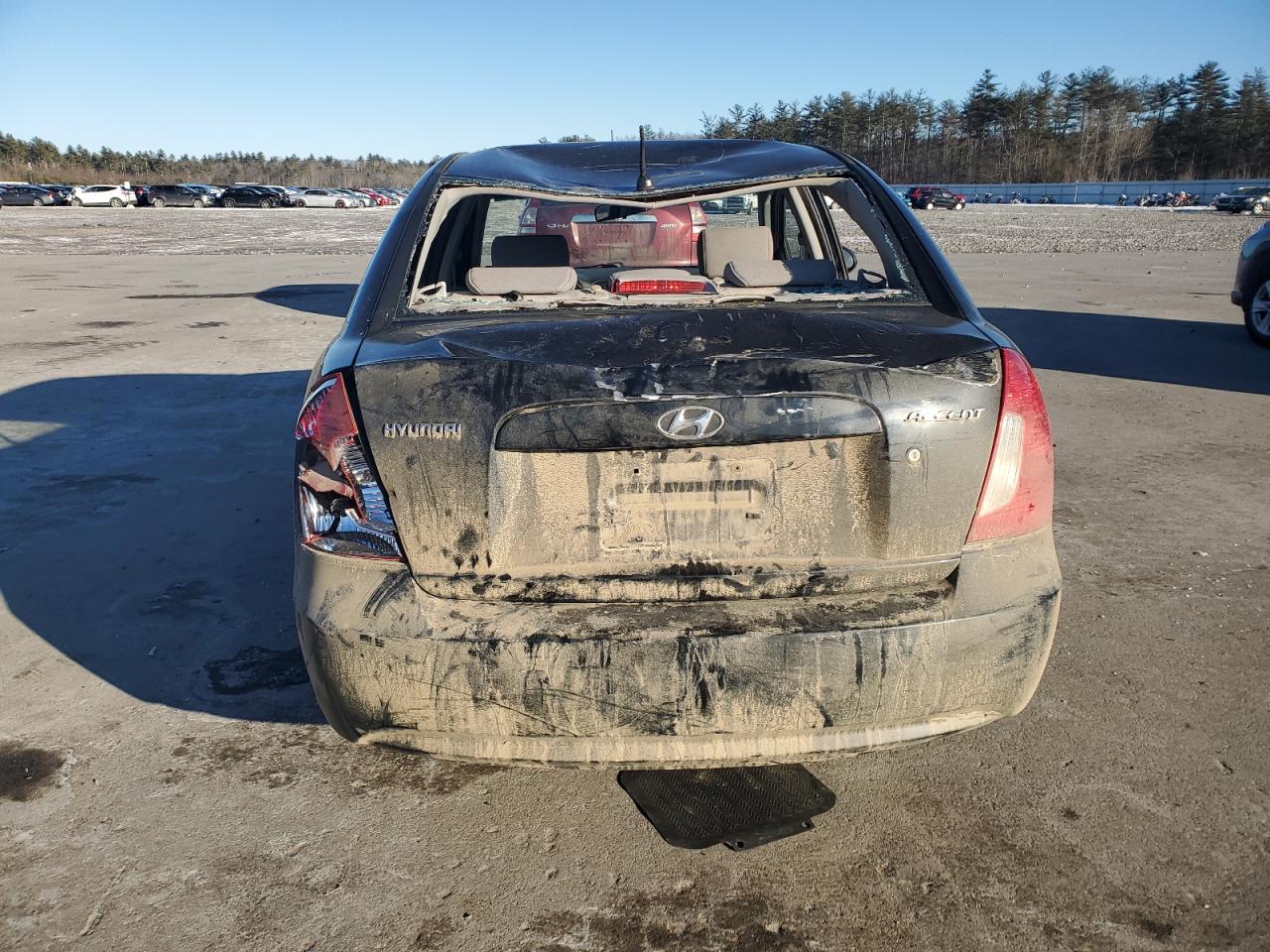 2007 Hyundai Accent VIN KMHCN46C37U127718 Copart auction photo, all over damage thumbnail 6