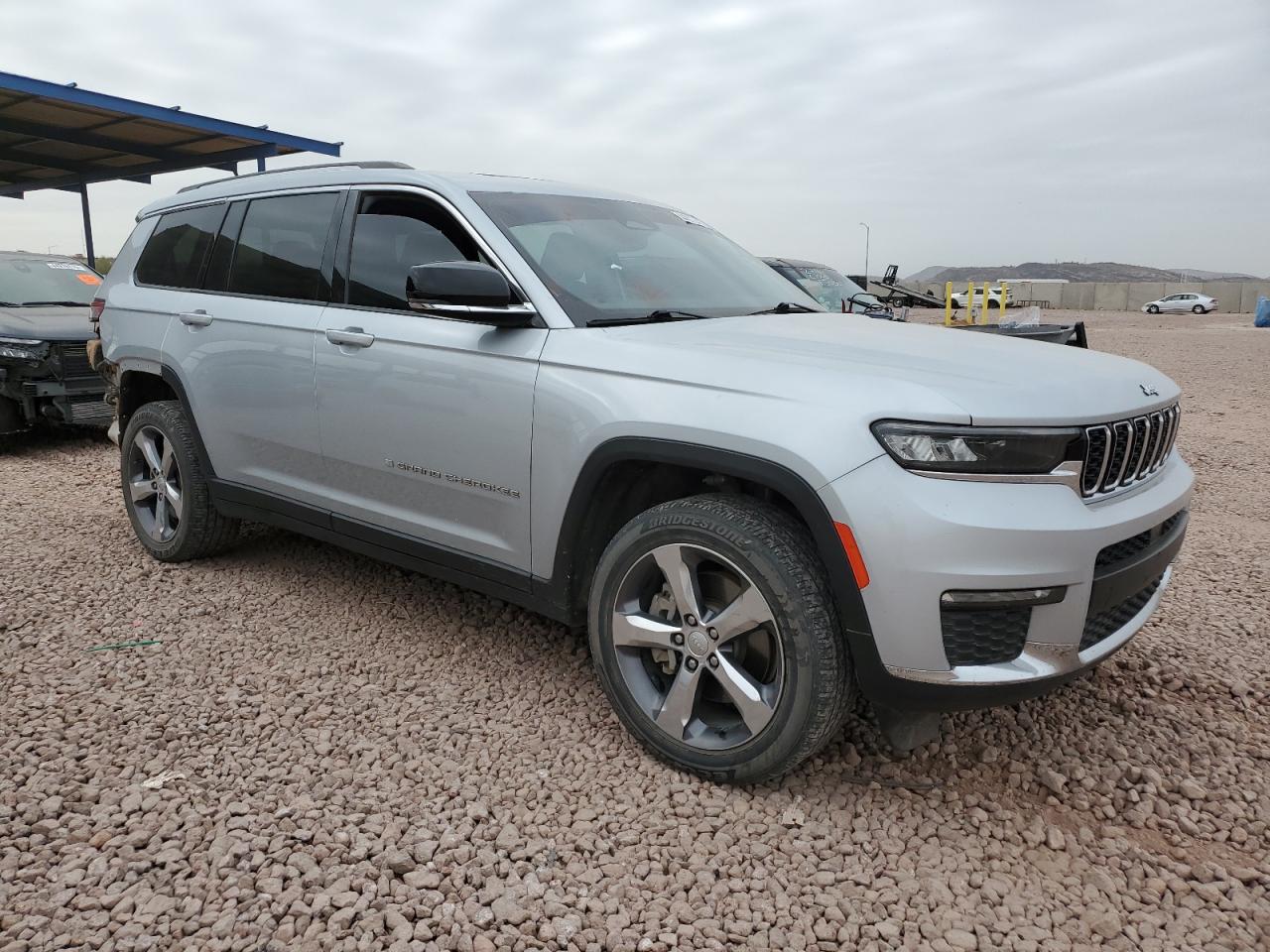 2021 Jeep Grand Cherokee VIN 1C4RJKBG0M8187936 Copart auction photo, rear end / side damage thumbnail 4