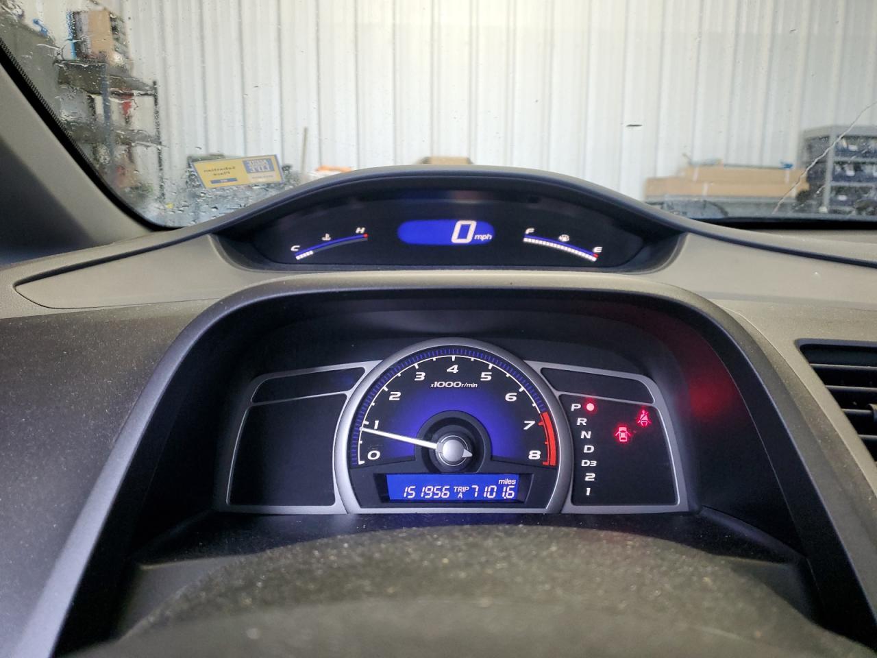 2010 Honda Civic VIN 2HGFA1F52AH538827 Copart auction photo, front end / side damage thumbnail 9