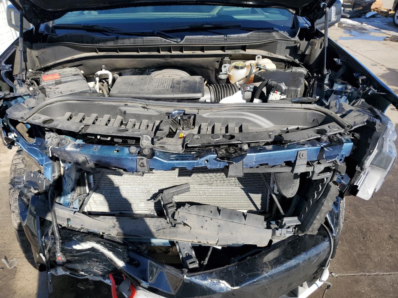 2023 Chevrolet Silverado VIN 3GCUDHEL2PG214758 Copart auction photo, front end / side damage thumbnail 11