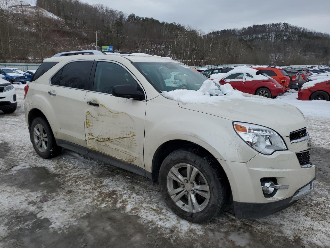 2013 Chevrolet Equinox VIN 1GNFLGEK6DZ129969 Copart auction photo, front end / side damage thumbnail 4