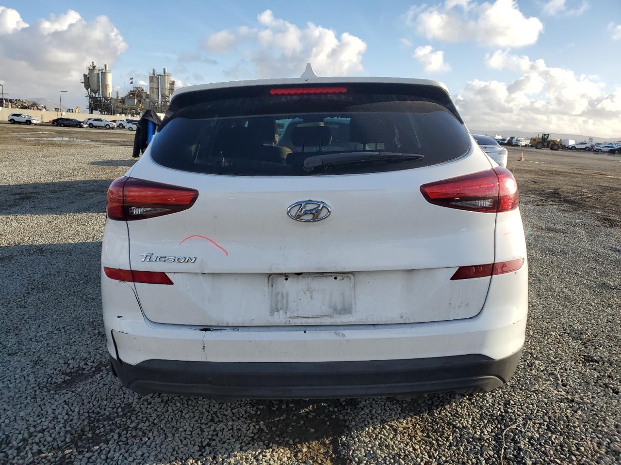 2019 Hyundai Tucson VIN KM8J23A44KU056998 Copart auction photo, front end / side damage thumbnail 6