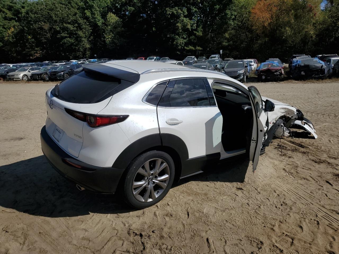 2023 Mazda CX-30 VIN 3MVDMBDM6PM545673 Copart auction photo, front end / side damage thumbnail 3
