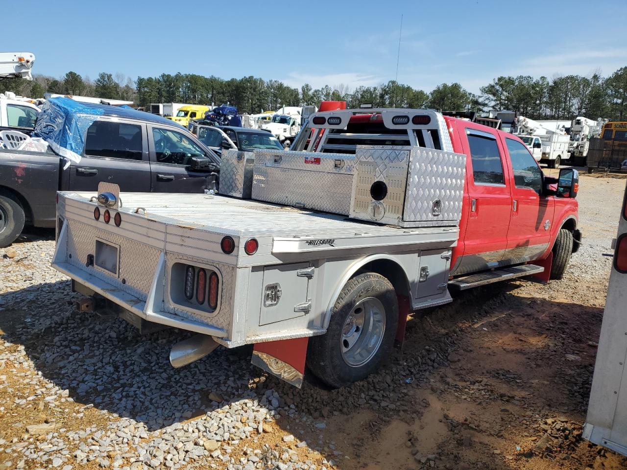 2014 Ford F350 VIN 1FT8W3DT0EEB17899 Copart auction photo, front end damage thumbnail 3