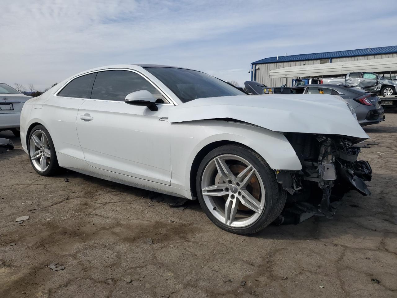 2019 Audi A5 VIN WAUTNAF51KA046325 Copart auction photo, front end damage thumbnail 4