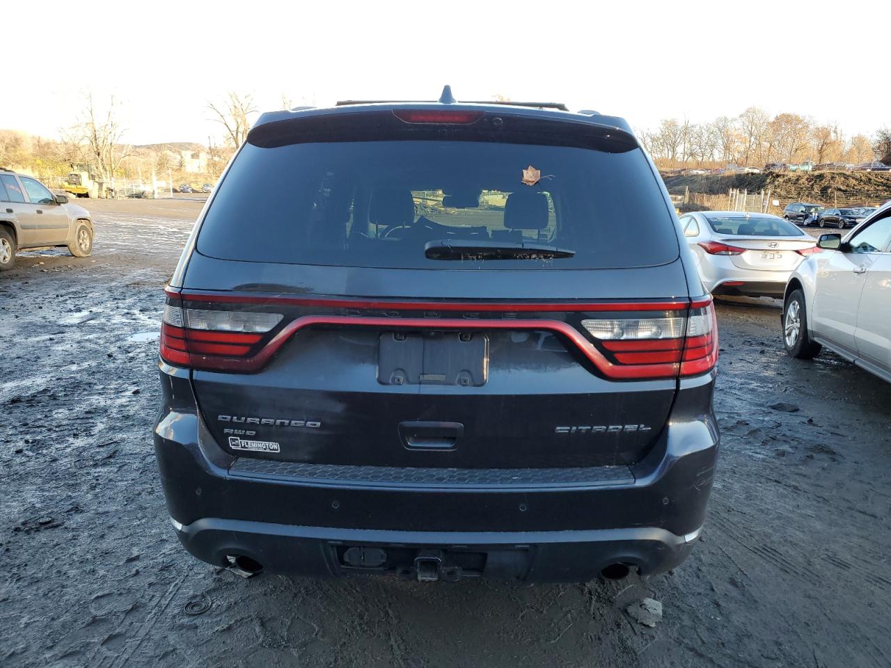 2014 Dodge Durango VIN 1C4SDJETXEC323225 Copart auction photo, front end / minor dent/scratches damage thumbnail 6