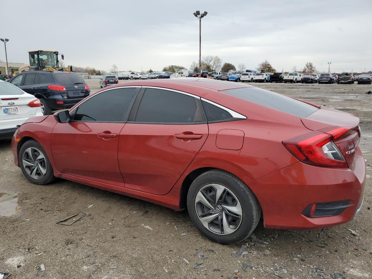 2019 Honda Civic VIN 19XFC2F60KE048732 Copart auction photo, front end / minor dent/scratches damage thumbnail 2