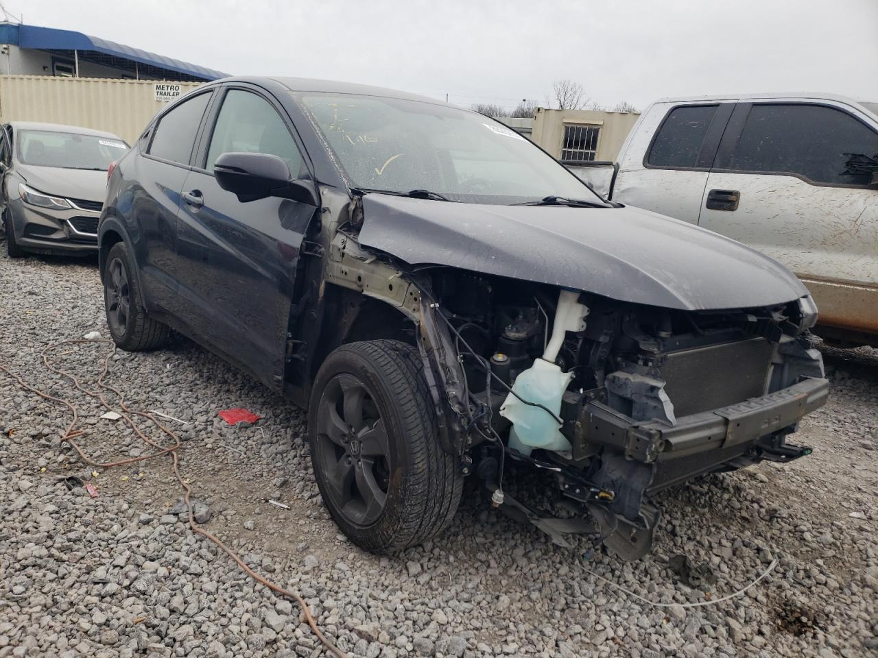 2018 Honda HR-V VIN 3CZRU5H56JM721621 Copart auction photo, front end damage thumbnail 4
