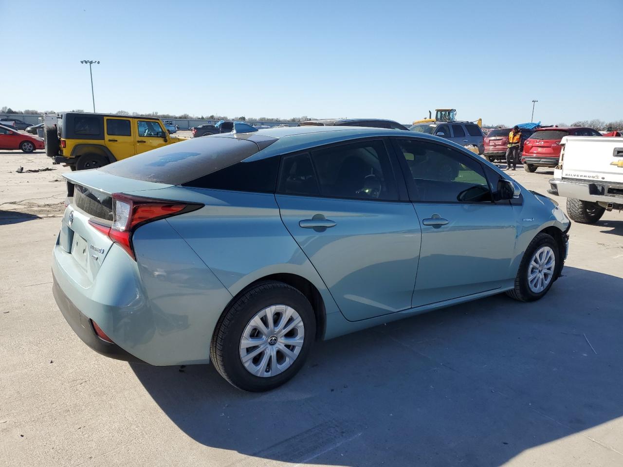 2020 Toyota Prius VIN JTDKARFUXL3116216 Copart auction photo, front end damage thumbnail 3