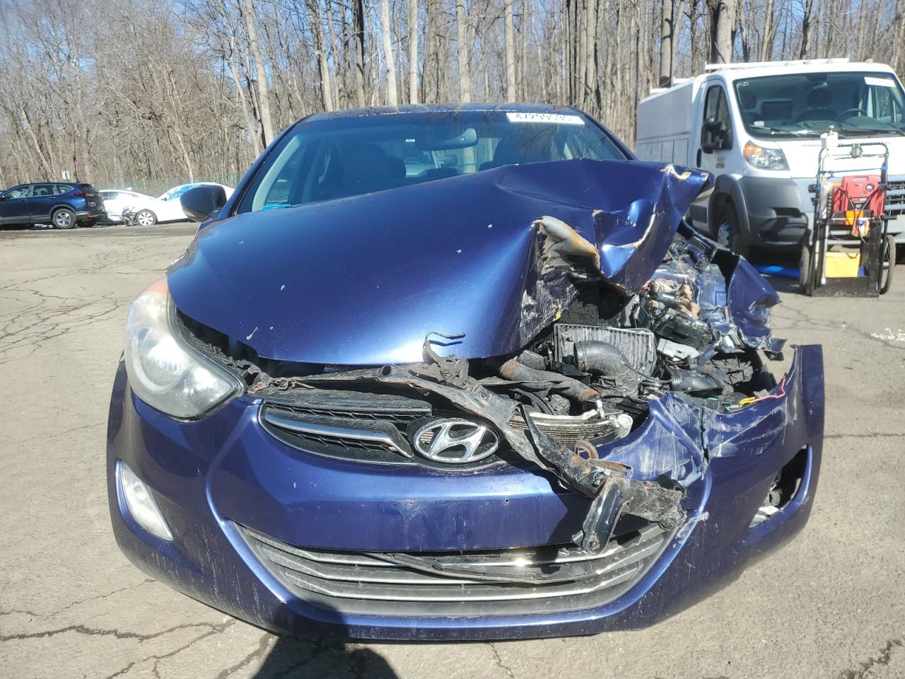2012 Hyundai Elantra VIN 5NPDH4AE2CH096863 Copart auction photo, front end / minor dent/scratches damage thumbnail 5