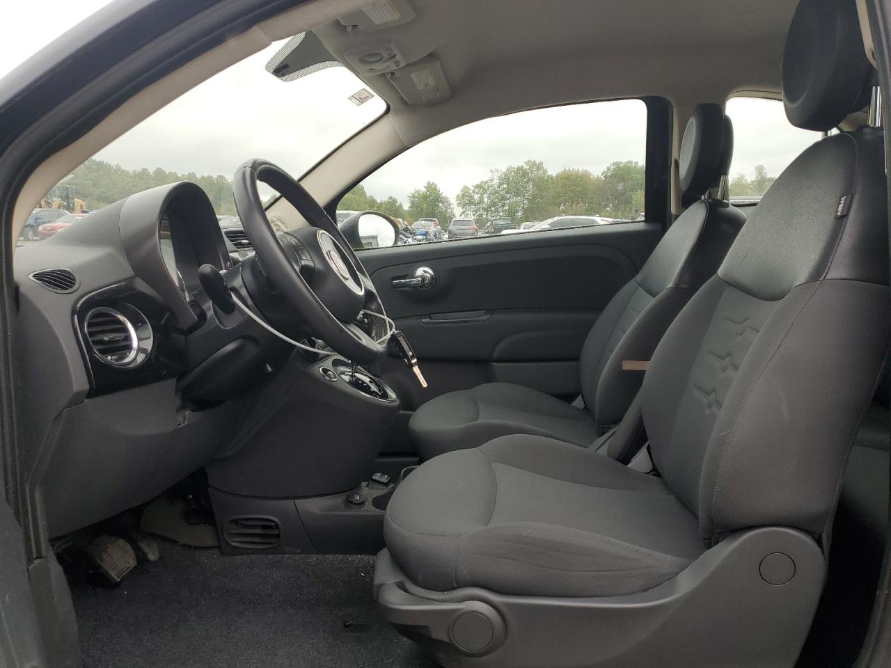 2015 Fiat 500 VIN 3C3CFFAR3FT607733 Copart auction photo, front end damage thumbnail 7