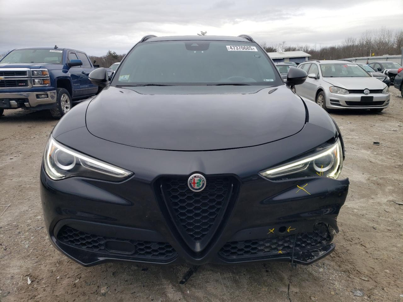 2020 Alfa Romeo Stelvio VIN ZASPAKBN3L7C98160 Copart auction photo, front end / side damage thumbnail 5