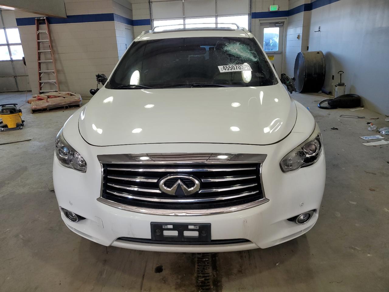 2013 Infiniti JX VIN 5N1AL0MMXDC346856 Copart auction photo, vandalism damage thumbnail 5