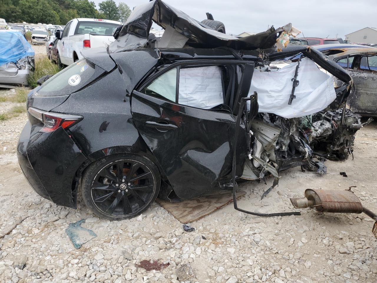 2021 Toyota Corolla VIN JTND4MBE8M3138410 Copart auction photo, all over damage thumbnail 3