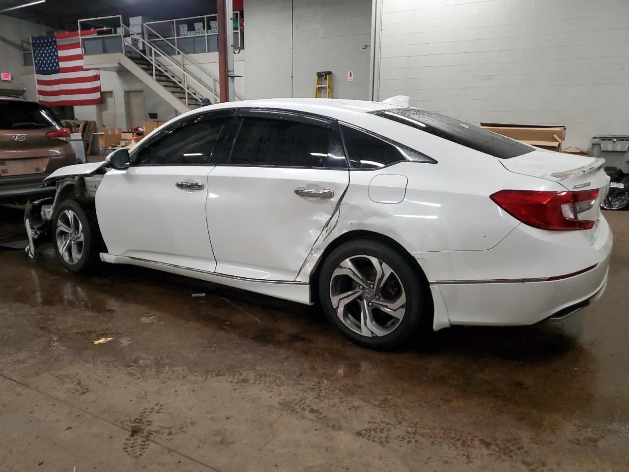 2018 Honda Accord VIN 1HGCV1F5XJA030787 Copart auction photo, side / front end damage thumbnail 2