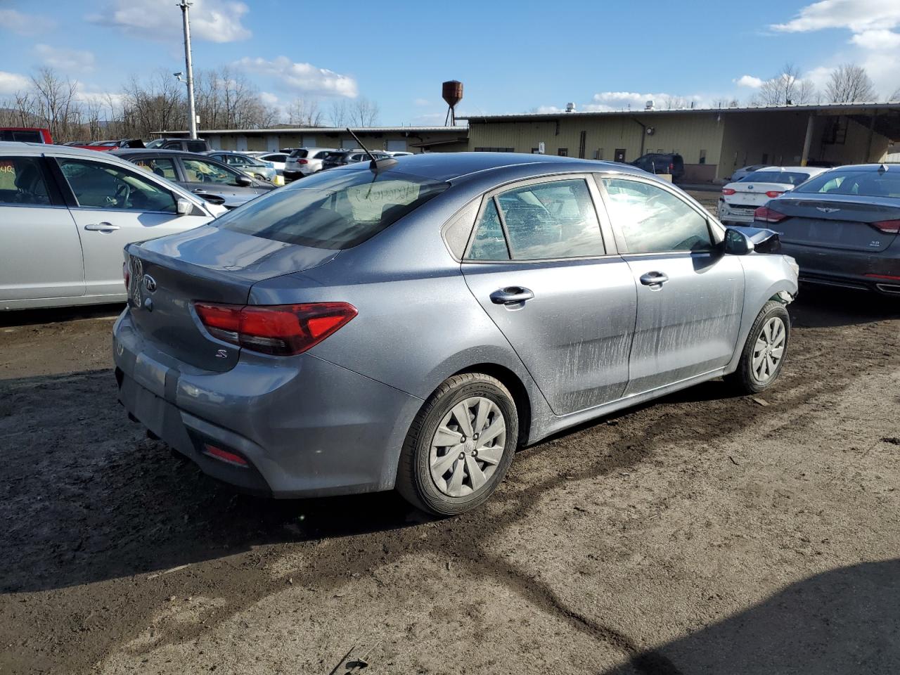 2019 KIA Rio VIN 3KPA24AB9KE197802 Copart auction photo, front end / minor dent/scratches damage thumbnail 3
