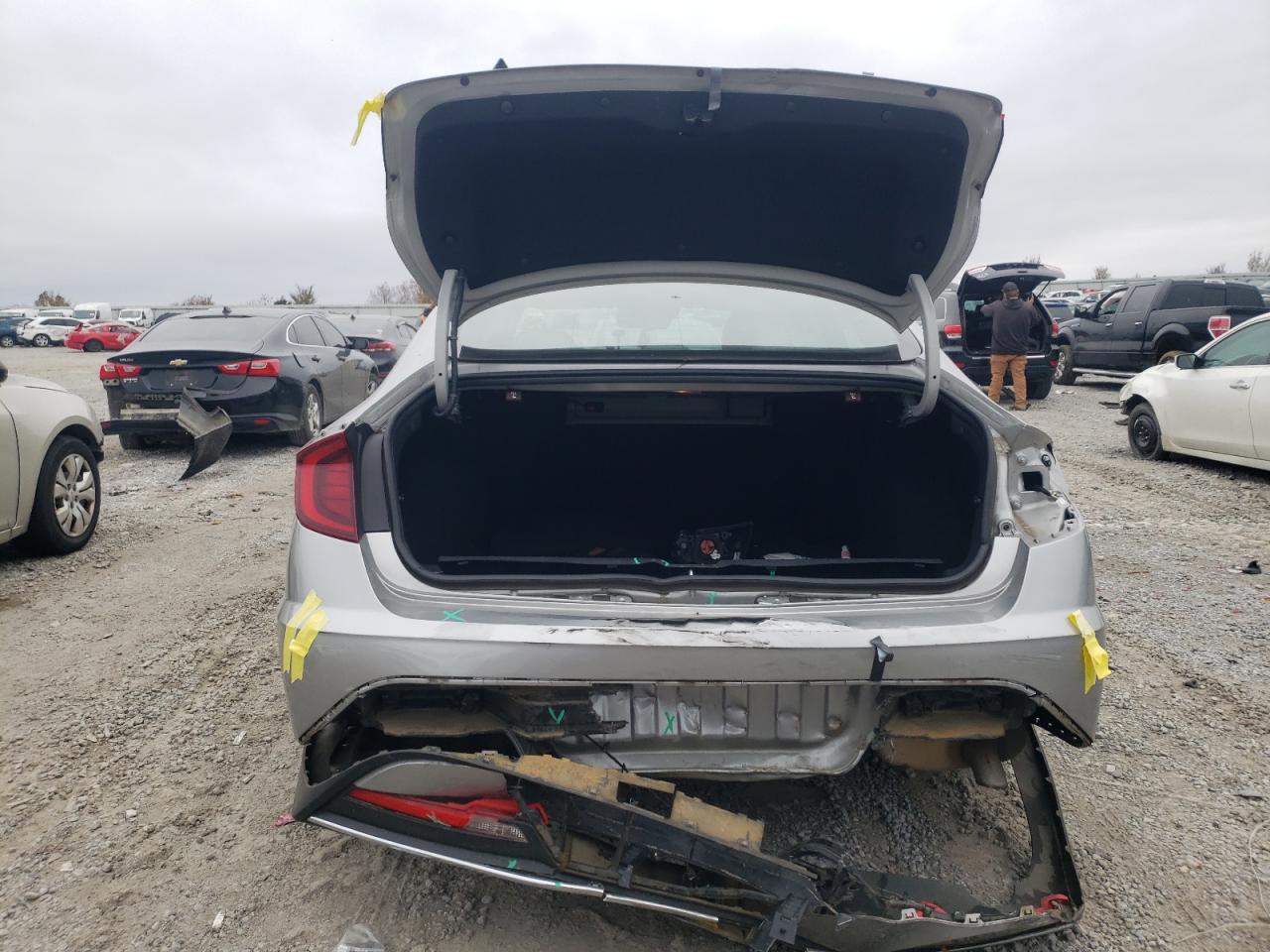 2022 Hyundai Sonata VIN 5NPEG4JA9NH135522 Copart auction photo, rear end damage thumbnail 6