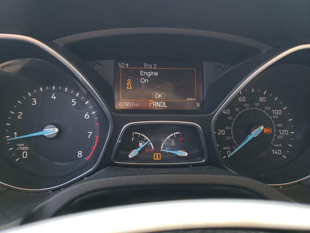 2018 Ford Focus VIN 1FADP3F27JL315102 Copart auction photo, front end damage thumbnail 9