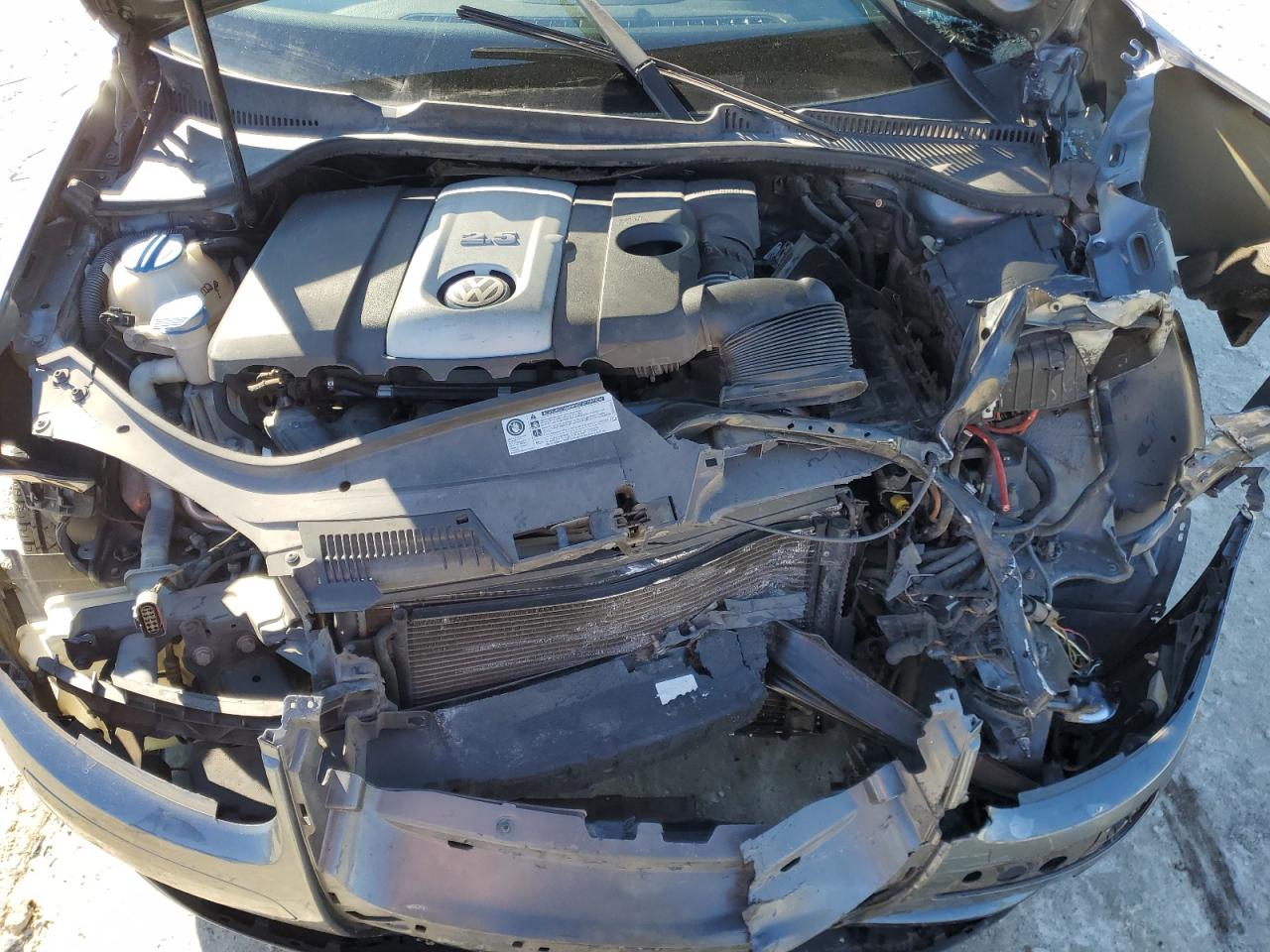 2009 Volkswagen Jetta VIN 3VWJM71K89M166159 Copart auction photo, all over damage thumbnail 12
