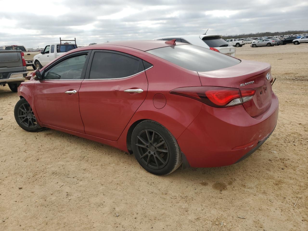 2014 Hyundai Elantra VIN KMHDH4AE0EU167367 Copart auction photo, front end / minor dent/scratches damage thumbnail 2