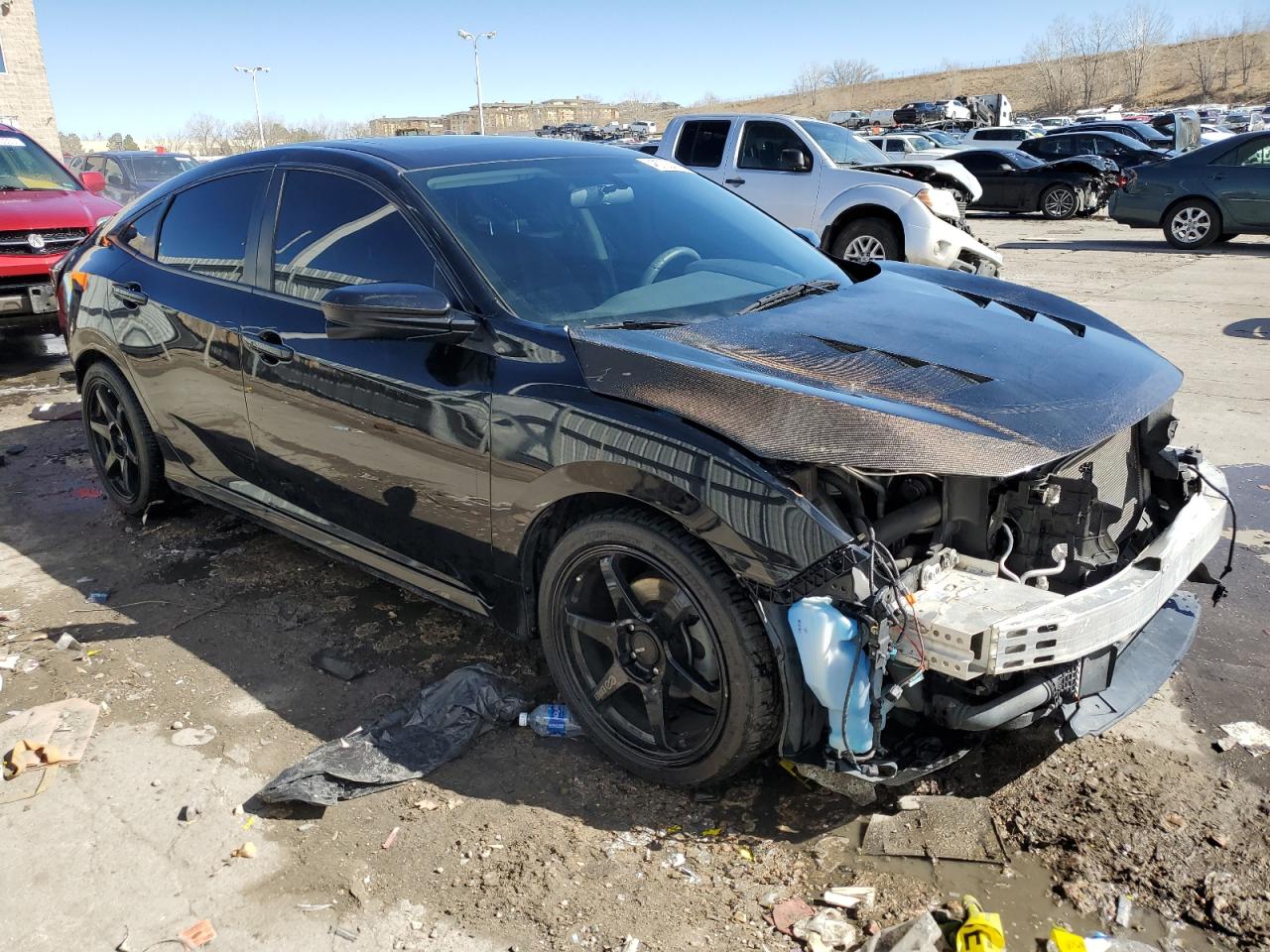 2016 Honda Civic VIN 19XFC1F32GE006859 Copart auction photo, front end / rear end damage thumbnail 4